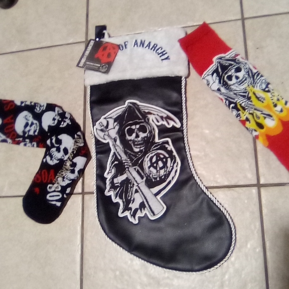 SOA Ltd Edition Kurt Adler Official Christmas Stocking NWT - Picture 2 of 12